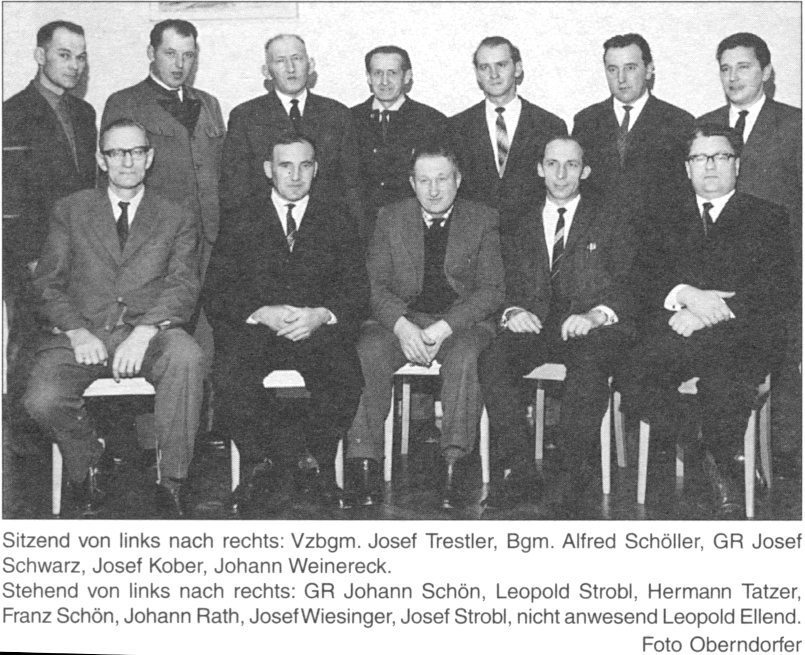 Der letzte Lanzendorfer Gemeinderat Ende des Jahres 1966