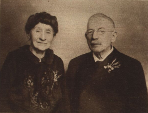 Das Ehepaar Freund feierte 1927 Goldene Hochzeit